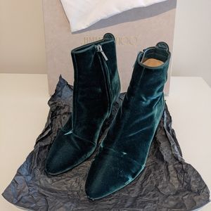 Jimmy Choo velvet booties